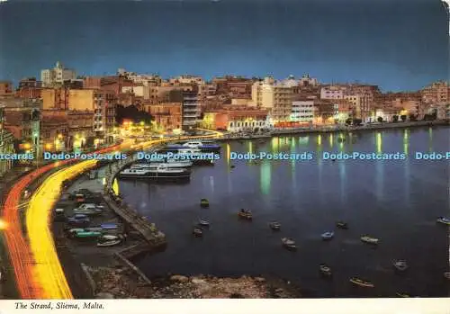 D179444 Malta. Sliema. Der Strang. Printex. Dombibliothek