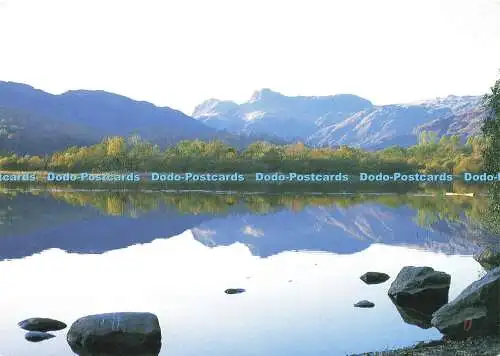 D179554 Elterwater und Langdale Pikes. Dachspresse. R. Dixon. 1997