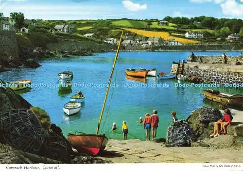 D179567 Cornwall. Coverack Harbour. John Hinde. F.R.P.S. 1971