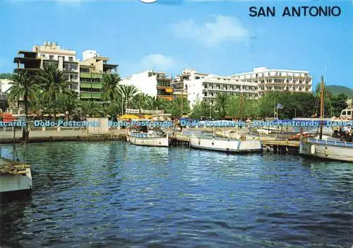 D179623 Ibiza. Balearen. San Antonio. Puerto. Kolorham. 1984