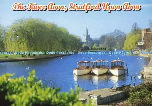 D179655 Stratford Upon Avon. Der Fluss Avon. John Hinde. Dawn Runnals