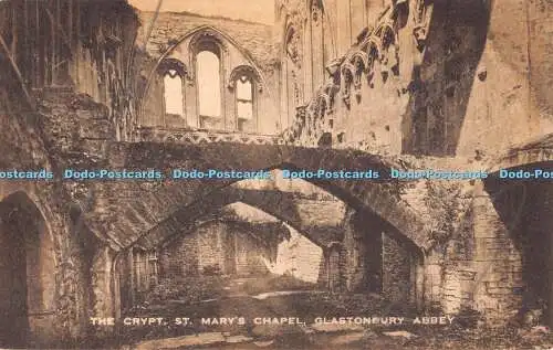 R192056 The Crypt St Marys Chapel Glastonbury Abbey Valentines Carbotype Series