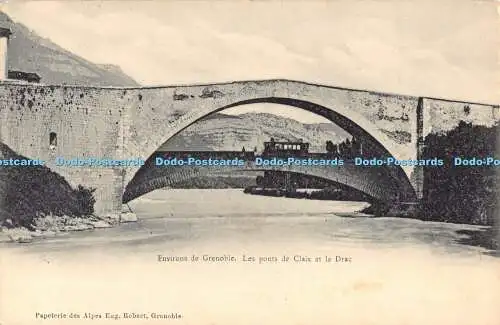 R192061 Environs de Grenoble Les ponts de Claix et le Drac Papeterie des Alpes E