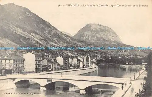 R192063 Grenoble Le Pont de la Citadelle Quai Navier Jouvin et la Tronche A V Co