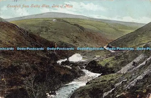 R192072 Snaefell aus Sulby Glen Isle of Man Valentines Serie 1907