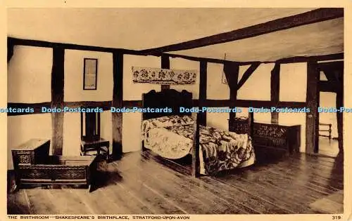 R192081 Das Geburtszimmer Shakespeares Geburtsort Stratford Upon Avon H und J Busst