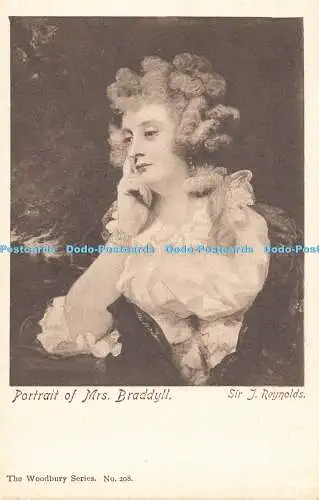 R192257 Portrait of Mrs Braddyll Sir I Reynolds The Woodbury Series No 208