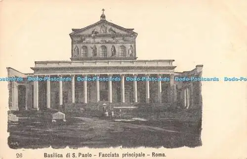 R192287 Basilica di S Paolo Facciata principale Roma