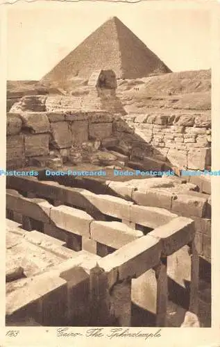 R192308 1163 Cairo The Sphinxtemple Lehnert and Landrock