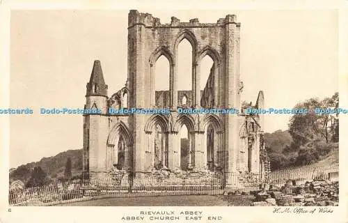 R192357 Rievaulx Abbey Abbey Church East End H M Office of Works John Swain