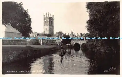 R192380 Magdalen Tower and Bridge Oxford Walter Scott RP