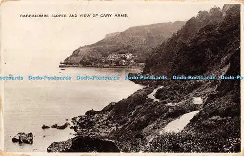 R193912 Babbacombe Slopes and View of Cary Arms 1934