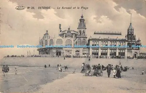 R193913 No 28 Ostende Le Kursaal et la Plage Phototypie Preaux Freres