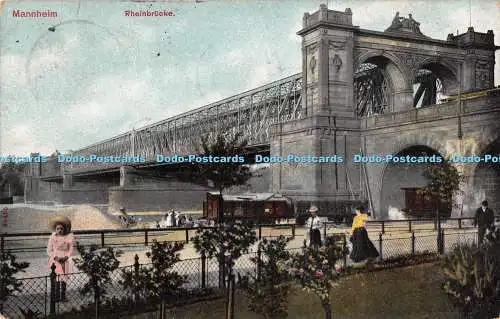 R193918 Mannheim Rheinbrücke Schaar u Dathe Komm 1911