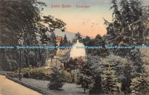 R193919 Baden Baden Kuranlagen 1905 Stengel 1910