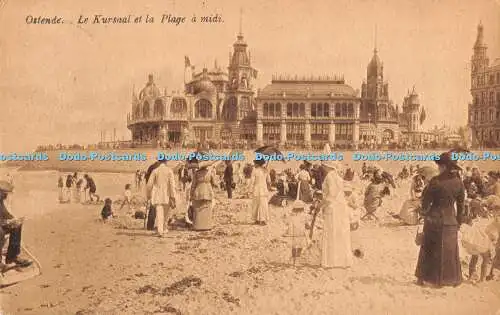 R193920 Ostende Le Kursaal et la Plage a midi Photographic Lebon