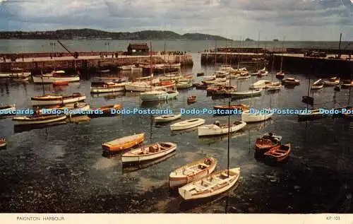 R193923 Paignton Harbour Cotman Color Jarrold 1953