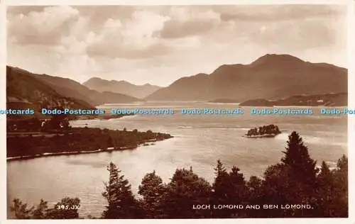 R192524 Loch Lomond und Ben Lomond Valentines RP