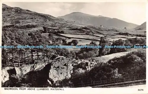 R192534 Snowdon von oben Llanberis Wasserfall Photochrom