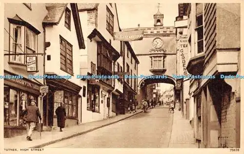 R194040 Totnes High Street Photochrom