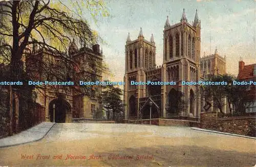 R192640 West Front and Norman Arch Cathedral Bristol E S No 243