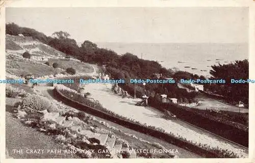 R192653 The Crazy Path and Rock Gardens Westcliff on Sea 1952