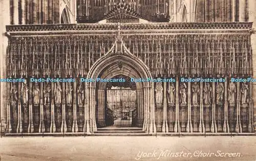 R194147 York Minster Choir Screen Friths Series