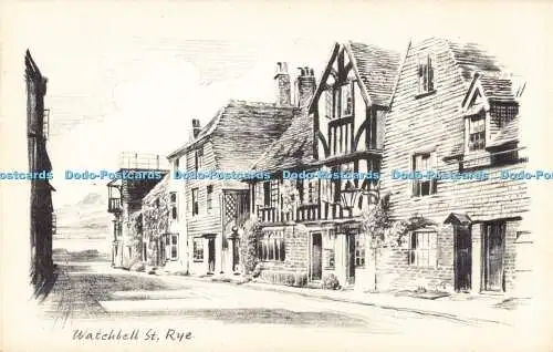 R192672 Watchbell St Rye Norman Pencil Sketch