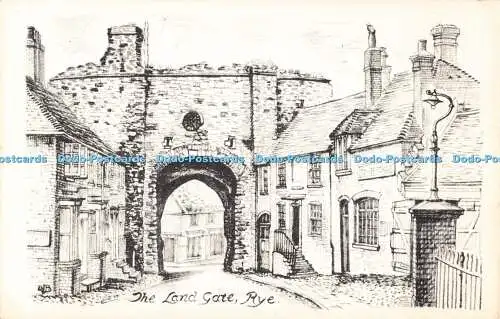 R192677 The Land Gate Rye Norman Pencil Sketch