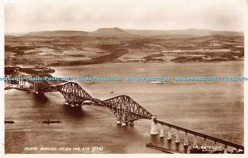 R192707 Forth Bridge from the Air 204 Valentines Luftaufnahmen RP