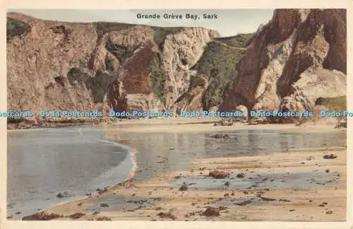 R194214 Grand Greve Bay Sark echter handkolorierter ausländischer Druck