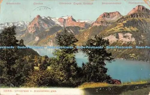 R194247 11844 Urnersee v Axenstein ges Fotoglob Wehrli 1906