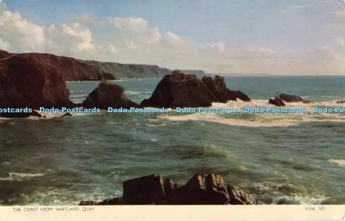 R192796 Farbe The Coast from Hartland Quay Jarrold Cotman