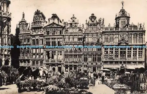 R194290 13 Bruxelles Brussel Vue de la Grand Place Zicht op de Groote Markt Arfo