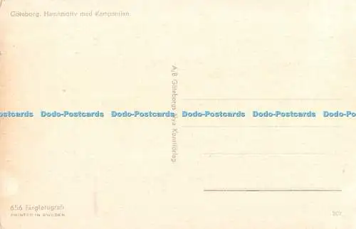 R194298 Göteborg Hamnmotiv med Kampanilen A B Goteborgs Nya Konstforlag 656 Farg
