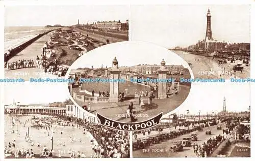 R192848 Blackpool Valentines Photo Brown Multi View