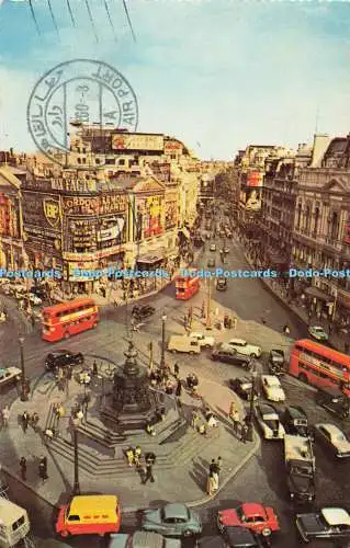 R195360 Piccadilly Circus and Coventry Street London The Photographic Greeting C