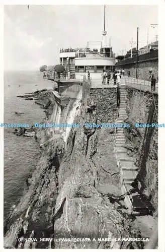 R195382 Genova Nervi Passeggiata a Mare La Marinella Foto Edizioni Angeli