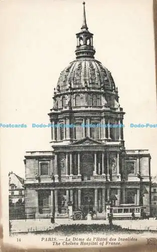 R195393 Paris Le Dome de lHotel des Invalides The Chelsea Hospital of France ND