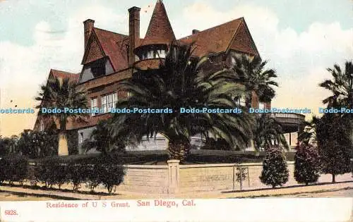 R194375 6828 Residence of U S Grant San Diego Cal 1909 The P C K Series