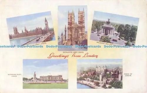 R194387 Grüße aus London D F und S 1948 Multi View