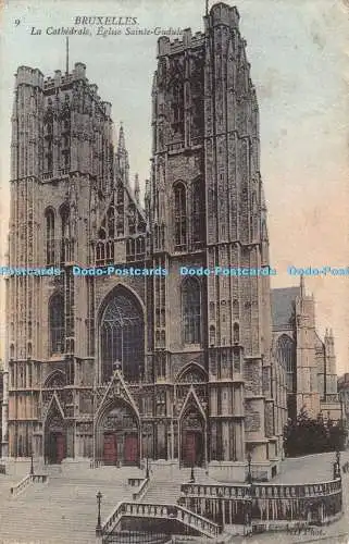 R192952 Bruxelles La Cathedrale Eglise Sainte Gudule 1909 ND Phot