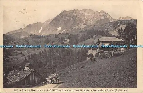 R194422 557 Sur la Route de La Giettaz au Col des Aravis Rocs de lEtale L Morand