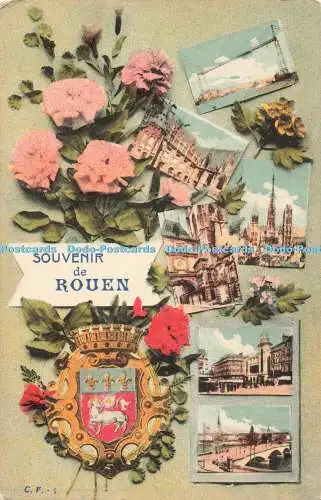 R195577 Souvenir de Rouen C F Multi View