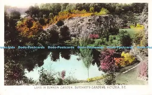 R194575 Lake in Sunken Garden Butcharts Gardens Victoria B C Gowen Sutton