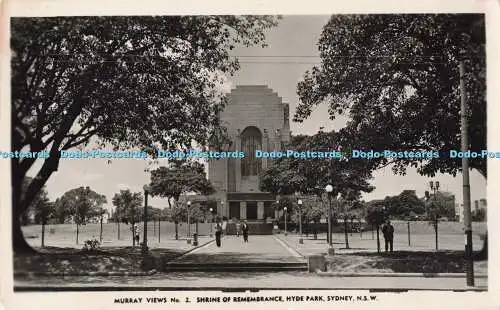 R194577 Murray Views No 2 Shrine of Remembrance Hyde Park Sydney N S W RP