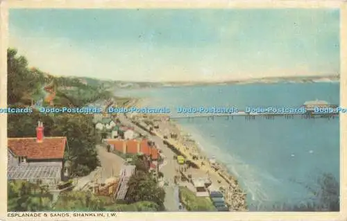 R194768 Esplanade and Sands Shanklin I W J Nigh Colourgraph Series