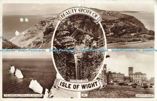 R194770 Beauty Spots of Isle of Wight RP 1957 Multi View