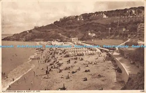 R193308 Porthminster Beach and Point St Ives 1945