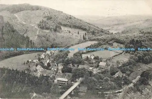 R194869 Trefeburg i Bodetal Blick vom Weisen Hirsch Nr 292 Fritz Hoefer